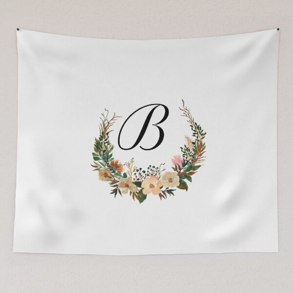 Item preview, Autumn Floral Monogram | Monogram Letter B designed and sold by JustSeasons.
