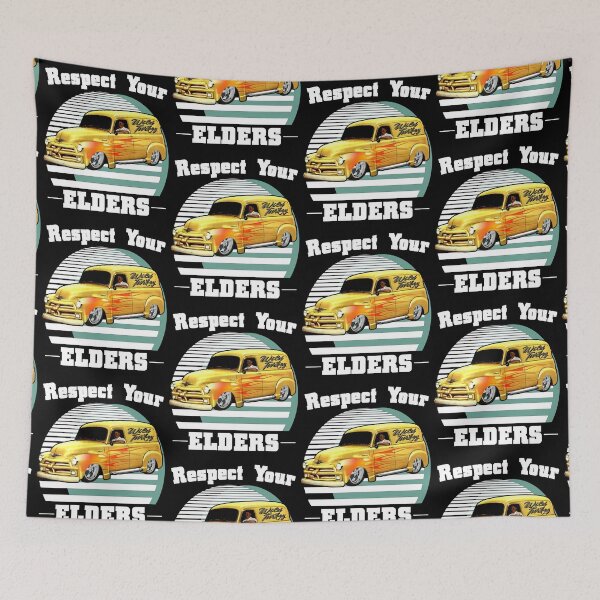 Item preview, Funny Car Guy - Respect Your Elders Classic Panel Truck designed and sold by CharJens.