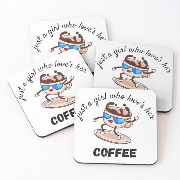 Item preview, just a girl who loves her coffee designed and sold by Kwayako.