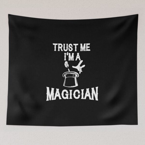 Item preview, Trust me i am a magician love magic witches witch Black Cat With Knife Gift Premium Art Apparel Essential Funny Cat Halloween designed and sold by DesignByHeartUK.