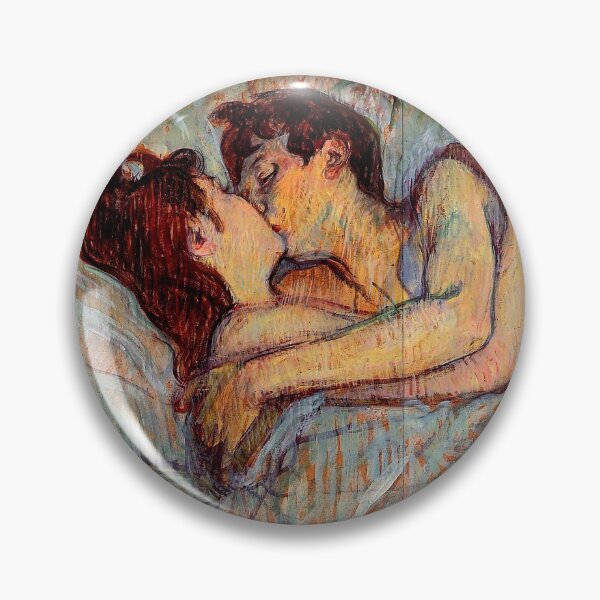 Item preview, In Bed - The Kiss by Toulouse Lautrec  designed and sold by ReimagineStore.
