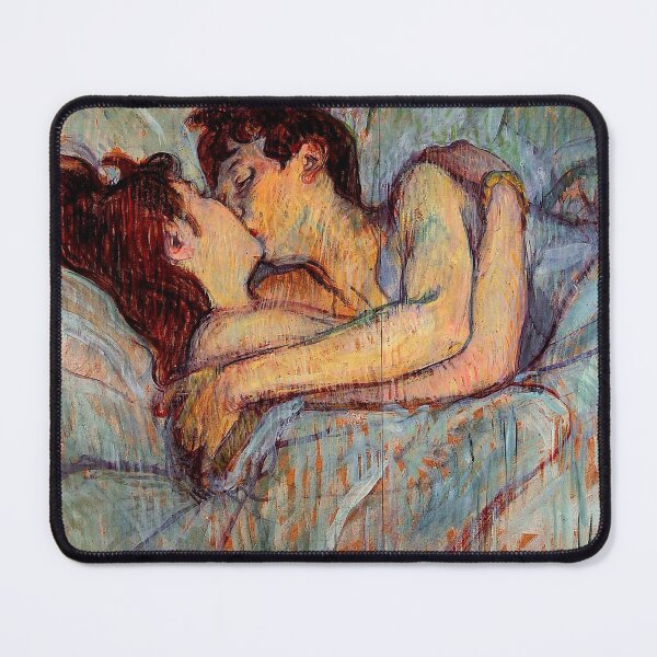 Item preview, In Bed - The Kiss by Toulouse Lautrec designed and sold by ReimagineStore.