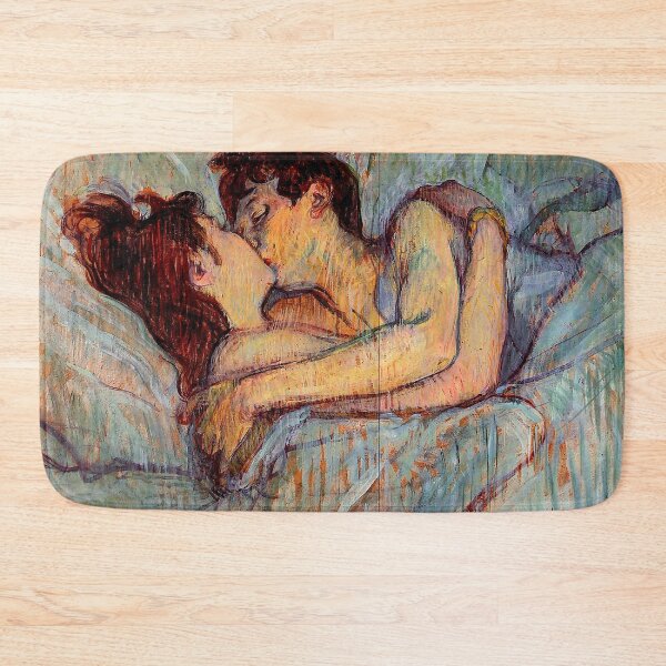 Item preview, In Bed - The Kiss by Toulouse Lautrec  designed and sold by ReimagineStore.