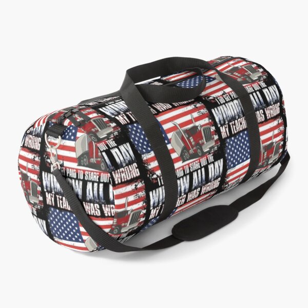 Semi Truck Driver Real Men Drive Trucks Travel Bag Semi Driver Bag