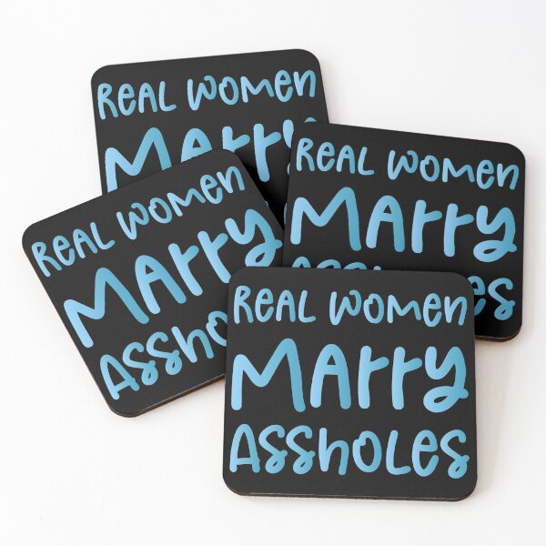 Item preview, Real Women Marry Assholes - Funny Joke Sarcastic Saying designed and sold by Aymanclothings.