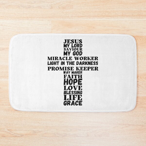 Item preview, Cross of words about Jesus Christ - Black text designed and sold by AnnaBBS.