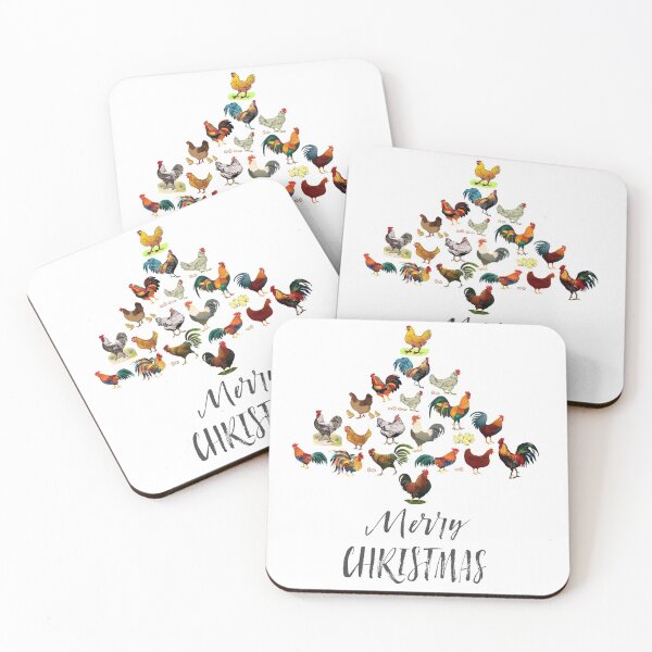 Item preview, Merry Christmas from us Chickens designed and sold by hardscuffle.