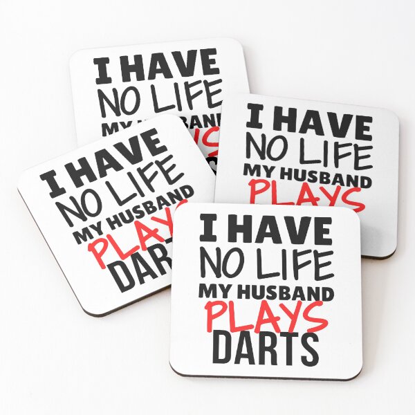 Item preview, I have no life. My husband plays darts  designed and sold by TheGreenGoat.