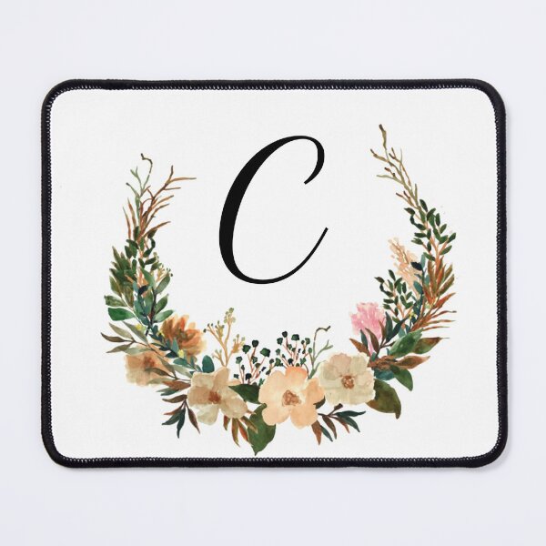 Item preview, Autumn Floral Monogram | Monogram Letter C designed and sold by JustSeasons.