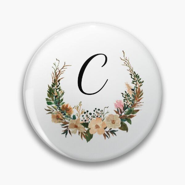 Item preview, Autumn Floral Monogram | Monogram Letter C designed and sold by JustSeasons.