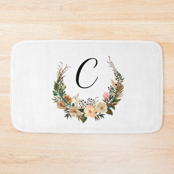 Item preview, Autumn Floral Monogram | Monogram Letter C designed and sold by JustSeasons.