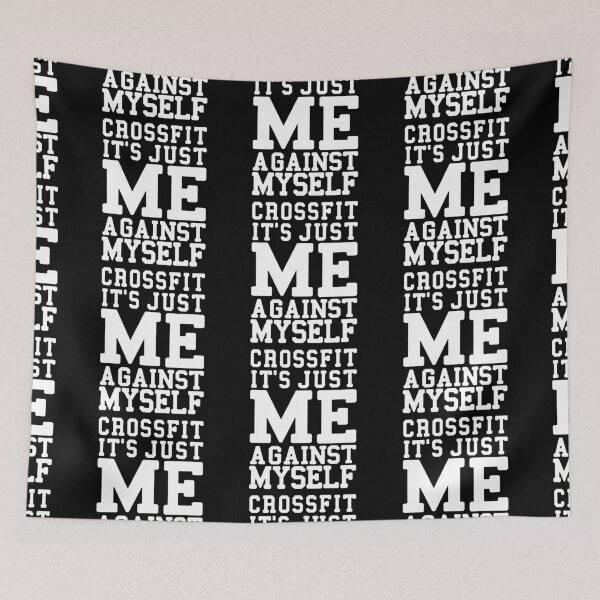 Item preview, Funny Crossfit Just me against myself Love Weight Lifting Love Power Lifting gym fitness Happy Apparel Essential Inspiration Joy Mood Funny designed and sold by DesignByHeartUK.