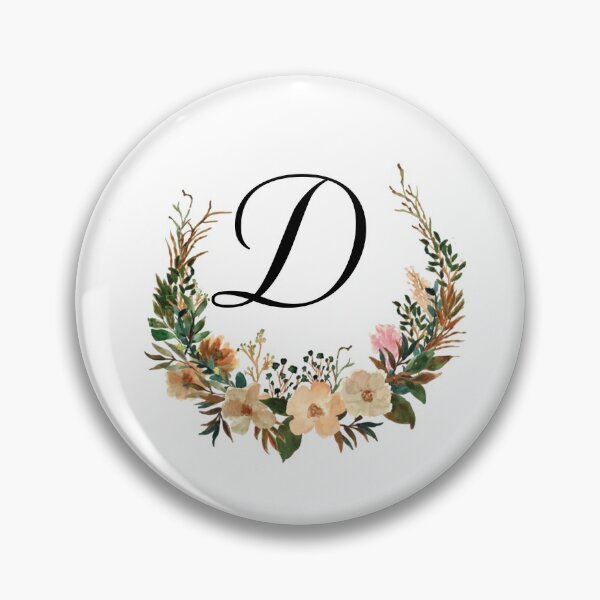 Item preview, Autumn Floral Monogram | Monogram Letter D designed and sold by JustSeasons.