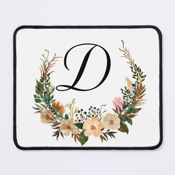 Item preview, Autumn Floral Monogram | Monogram Letter D designed and sold by JustSeasons.