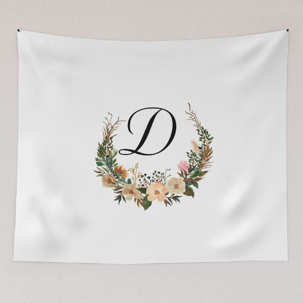 Item preview, Autumn Floral Monogram | Monogram Letter D designed and sold by JustSeasons.
