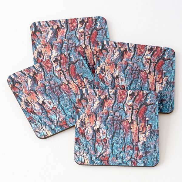 Item preview, Textured Bark Turquoise & Rust  designed and sold by LuvbuzzArt.