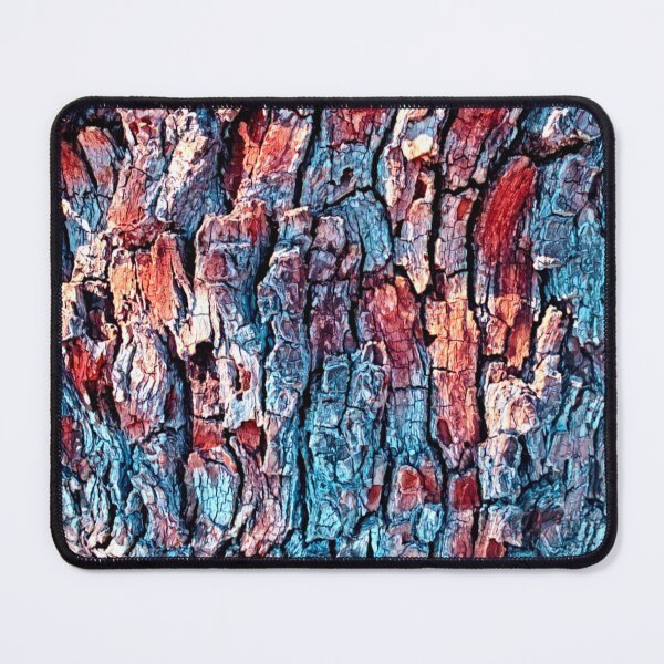Item preview, Textured Bark Turquoise & Rust designed and sold by LuvbuzzArt.