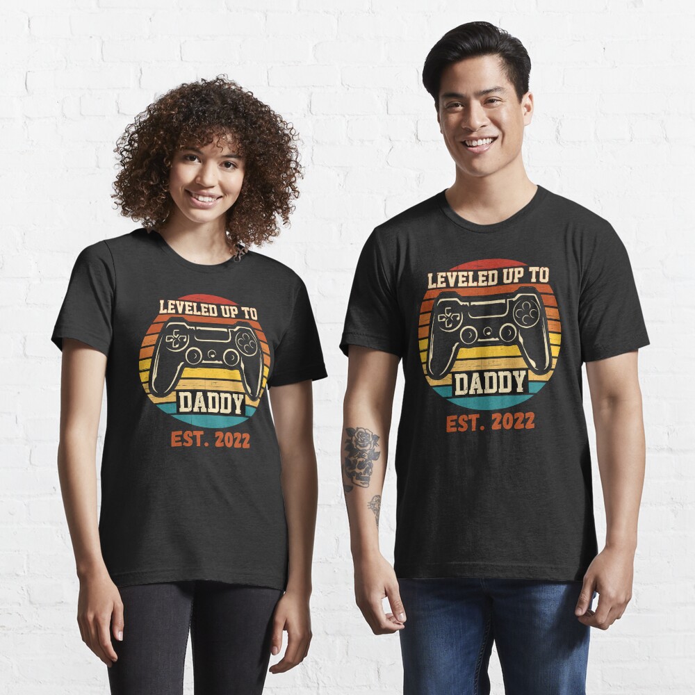 Leveled Up to Daddy Est. 2022 Essential T-Shirt