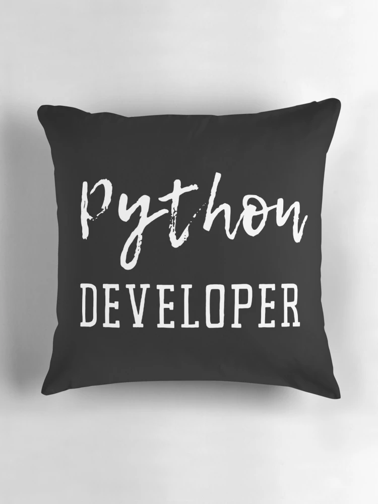 Thumbnail 3 of 4, Pillow, Python Developer designed and sold by trendingatees.