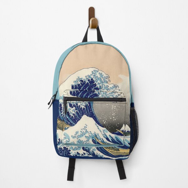 Item preview, Japanese wave backpack designed and sold by lullabel77.