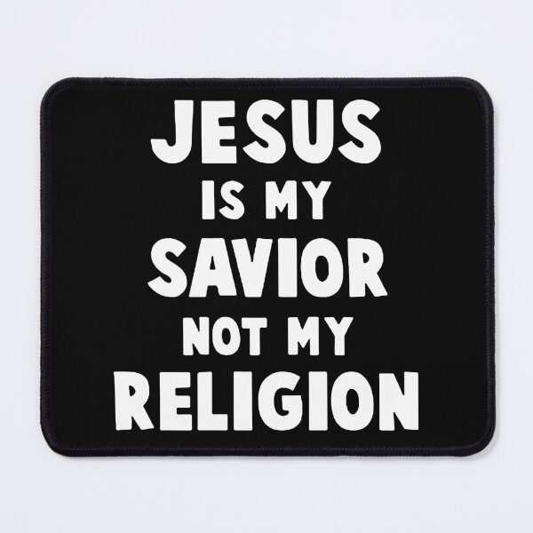 Item preview, Jesus is my savior not my religion Christian Evolution Cross Jesus Gift Premium Apparel Funny Holiday Xmas designed and sold by DesignByHeartUK.