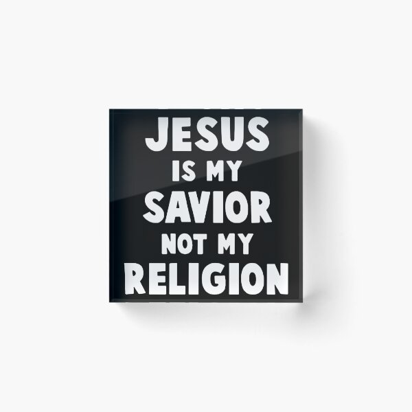 Item preview, Jesus is my savior not my religion Christian Evolution Cross Jesus Gift Premium Apparel Funny Holiday Xmas designed and sold by DesignByHeartUK.