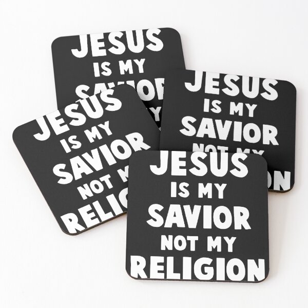 Item preview, Jesus is my savior not my religion Christian Evolution Cross Jesus Gift Premium Apparel Funny Holiday Xmas designed and sold by DesignByHeartUK.