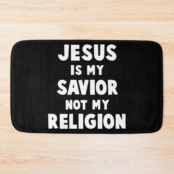 Item preview, Jesus is my savior not my religion Christian Evolution Cross Jesus Gift Premium Apparel Funny Holiday Xmas designed and sold by DesignByHeartUK.