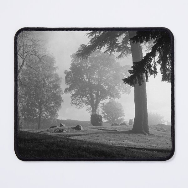 Item preview, Morning mist clearing, Stirling, monochrome. designed and sold by paulboizot.