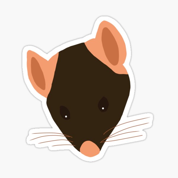 Cute Mouse Face 2 Sticker