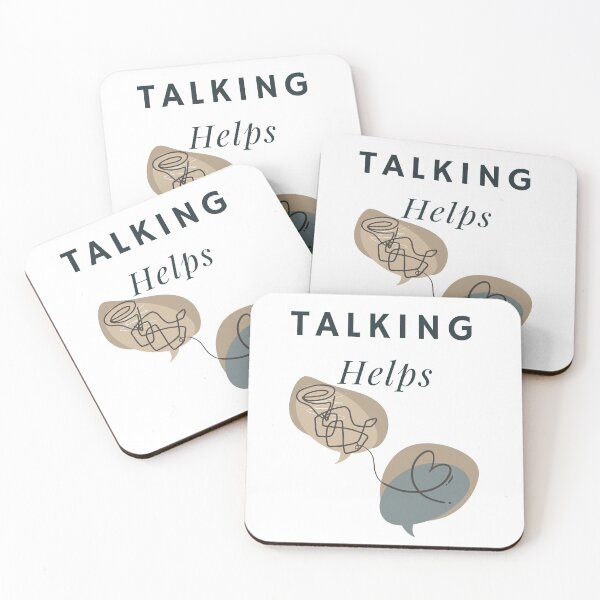 Item preview, Small counseling office decor, Talking Helps Mental Health Awareness designed and sold by BeBraveStore.