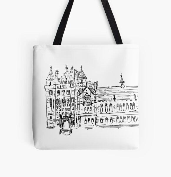 Edinburgh Tote Bag Screenprint Retro, Grocery Bag, Eco-friendly - Etsy