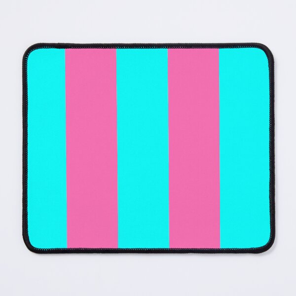 Item preview, Neon Punk Hot Pink and Cyan Blue Stripes designed and sold by NECHSTORE.