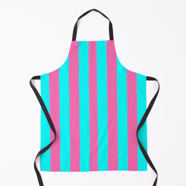 Item preview, Neon Punk Hot Pink and Cyan Blue Stripes designed and sold by NECHSTORE.