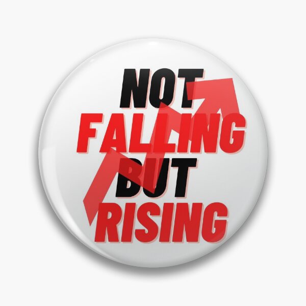 Item preview,  NOT FALLING BUT RISING QUOTES FOR MOTIVATION WITH RED HIGH ARROW designed and sold by Alexa5454.