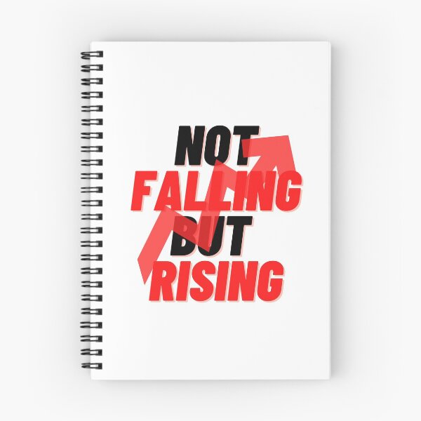 Item preview,  NOT FALLING BUT RISING QUOTES FOR MOTIVATION WITH RED HIGH ARROW designed and sold by Alexa5454.