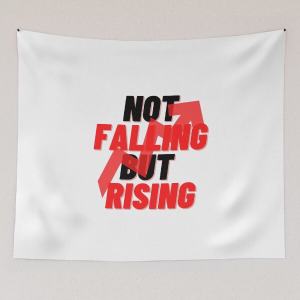 Item preview,  NOT FALLING BUT RISING QUOTES FOR MOTIVATION WITH RED HIGH ARROW designed and sold by Alexa5454.