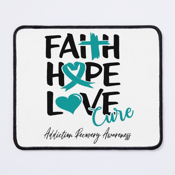 Item preview, Faith Hope Love Cure Addiction Recovery Awareness designed and sold by Grooffos.