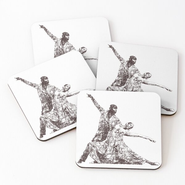 Item preview, Dance couple 1 - Brown ink designed and sold by WietskeWelten.