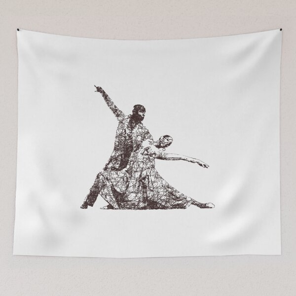Item preview, Dance couple 1 - Brown ink designed and sold by WietskeWelten.