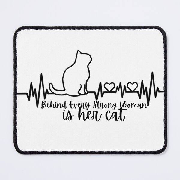 Item preview, behind every strong woman is her cat Essential T-Shirt designed and sold by NIKENchop.