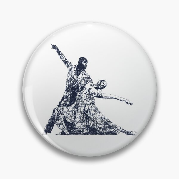 Item preview, Dance couple 1 - Blue ink designed and sold by WietskeWelten.