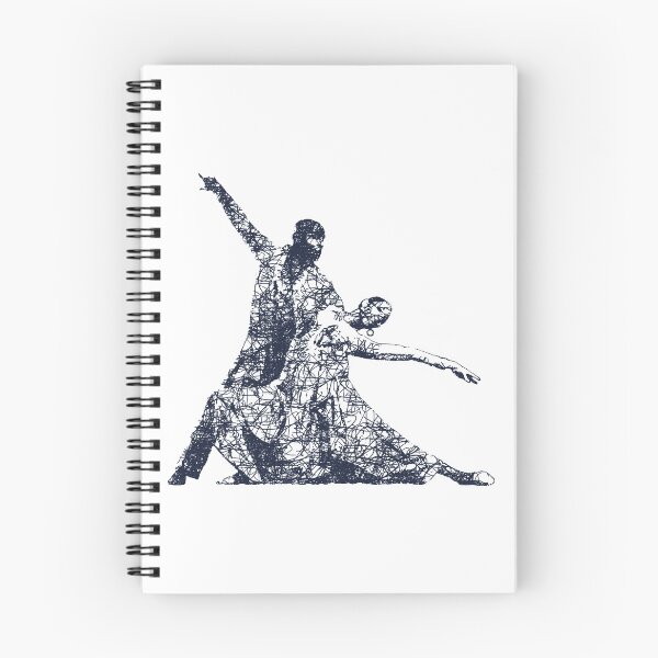 Item preview, Dance couple 1 - Blue ink designed and sold by WietskeWelten.