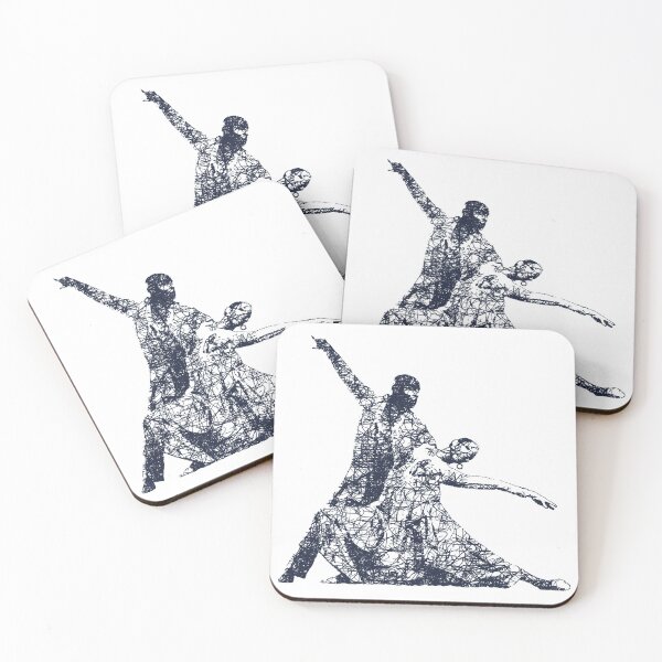 Item preview, Dance couple 1 - Blue ink designed and sold by WietskeWelten.