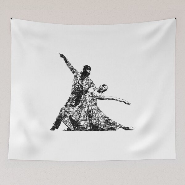 Item preview, Dance couple 1 - Black ink designed and sold by WietskeWelten.