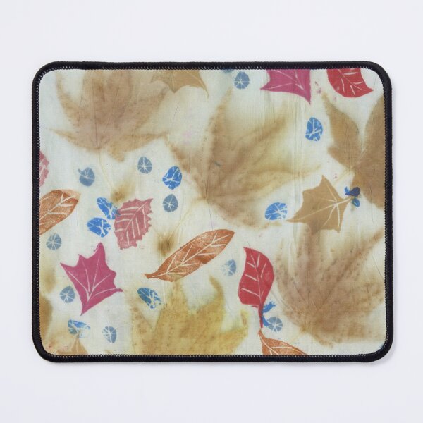 Item preview, Ecoprint of Acer with Indigo with Block Printing designed and sold by LymphomaLass.