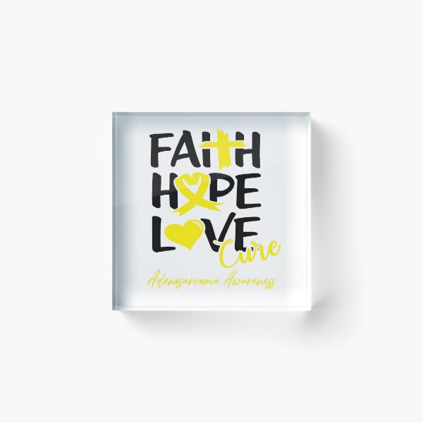 Item preview, Faith Hope Love Cure Adenosarcoma Awareness designed and sold by Grooffos.