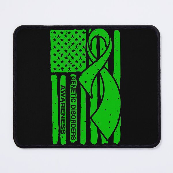 Item preview, Genetic Disorders Awareness Ribbon American Flag designed and sold by Tadmab.