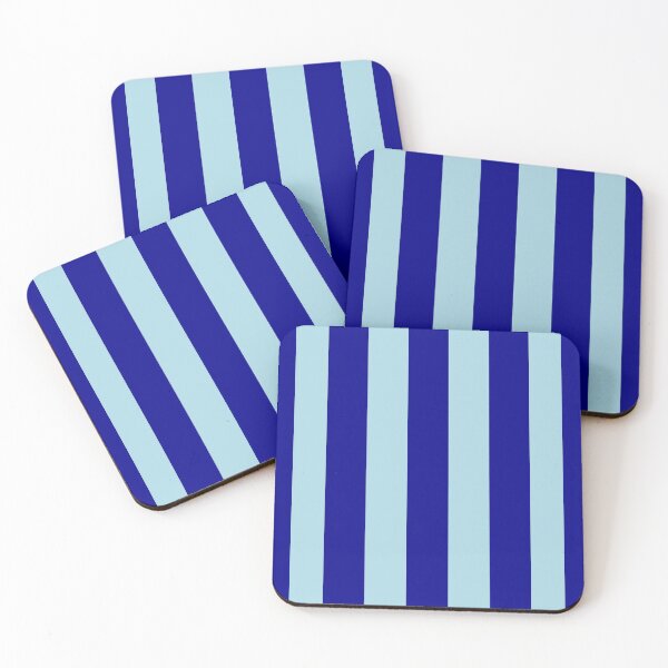Item preview, Classic Monotone Light Blue and Dark Blue Stripes designed and sold by NECHSTORE.