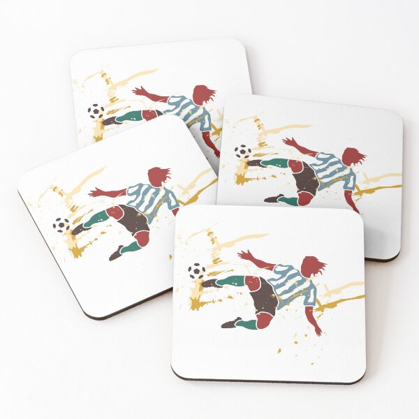 Item preview, Footballer or Soccer player kick the ball designed and sold by etraveler.